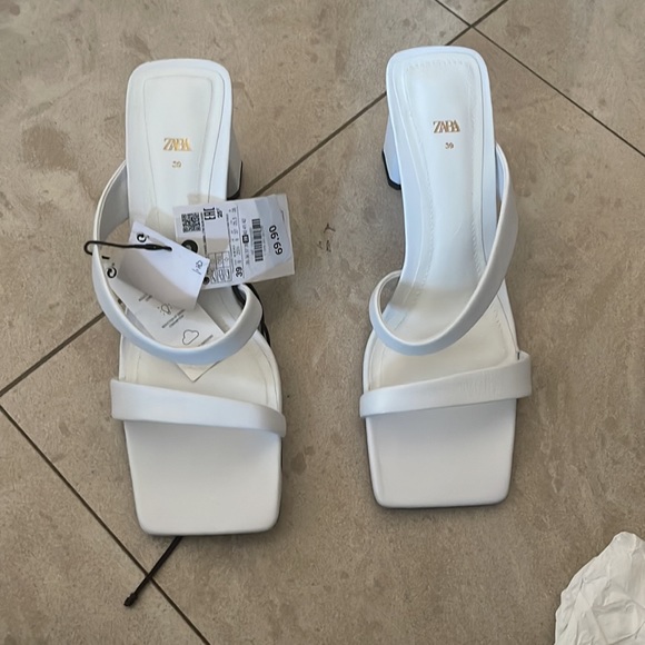 Zara leather strappy sandal - Picture 6 of 8